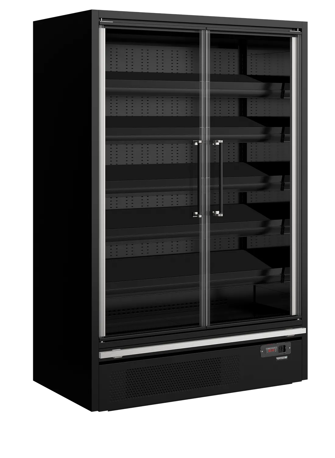 Galaxy+ GP14FGD Black Multideck With Doors