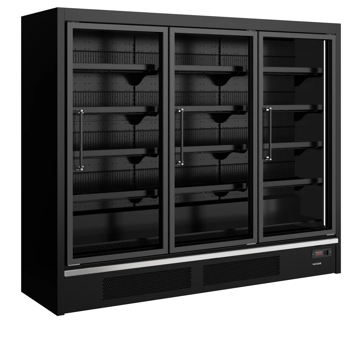 Galaxy+ GPF3D Black Glass Door Freezer