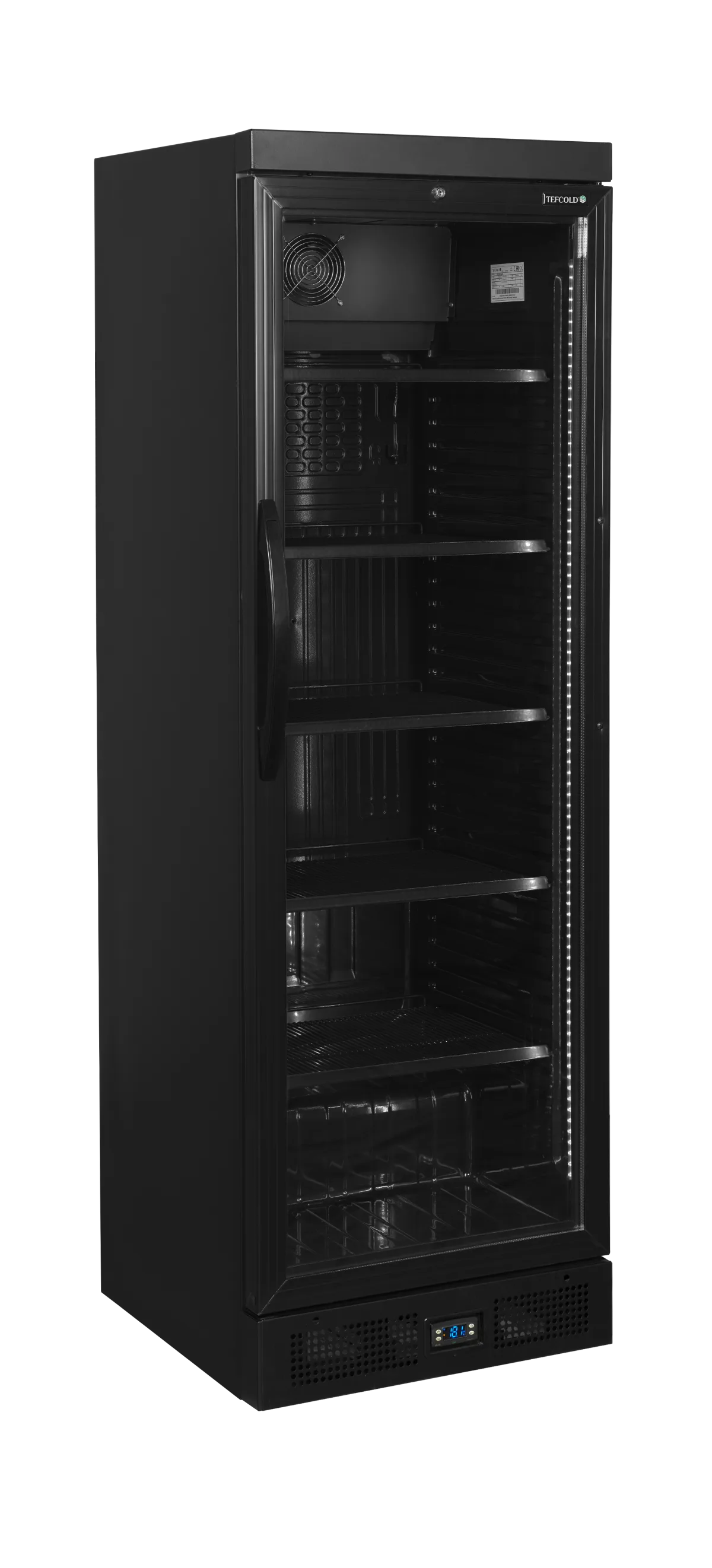 CEV435 BLACK Glass Door Merchandiser