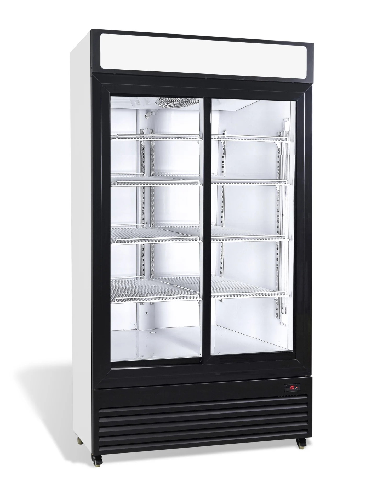 Refrigerator With Sliding Glass Doors BEZ-750 SL Glass door refrigerator
