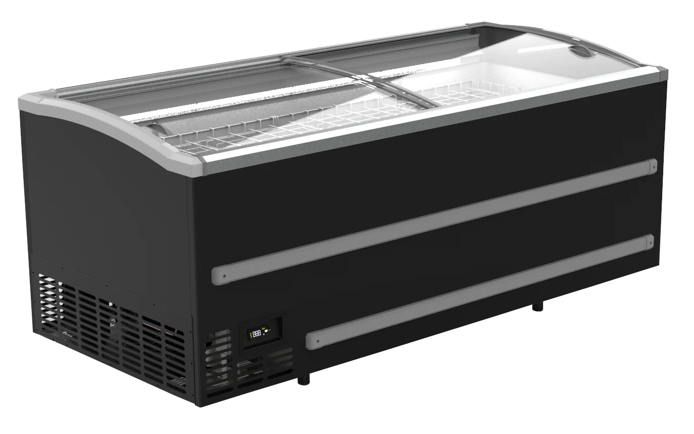 Supermarket Chest Freezer Black 1880 Manual Defrost